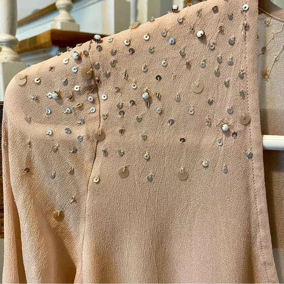 RARE Pura Vida pink sheer long sleeved top size XS - Picture 6 of 15